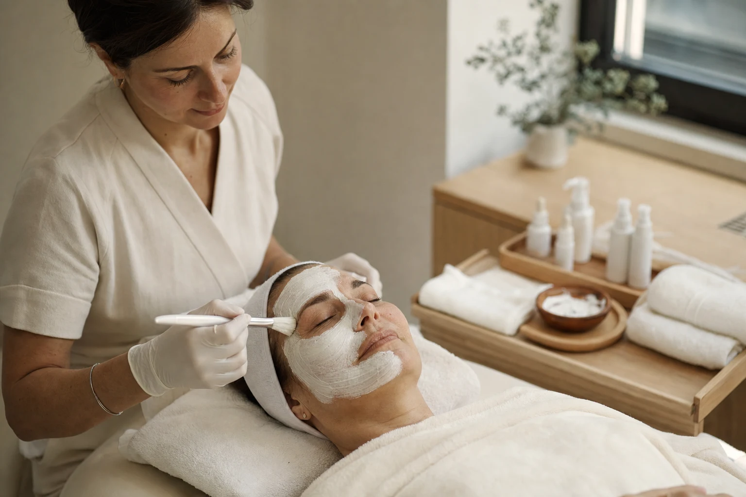Advanced Rejuvenation Facial extended treatment with specialized mask at K Wellness NYC