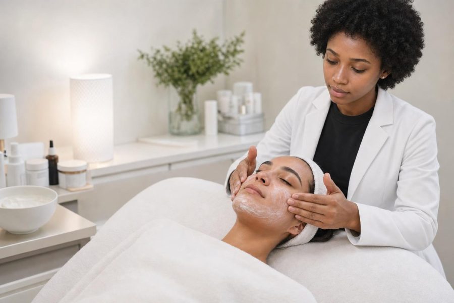 Custom deep cleansing facial with consultation and skin analysis at K Wellness NYC