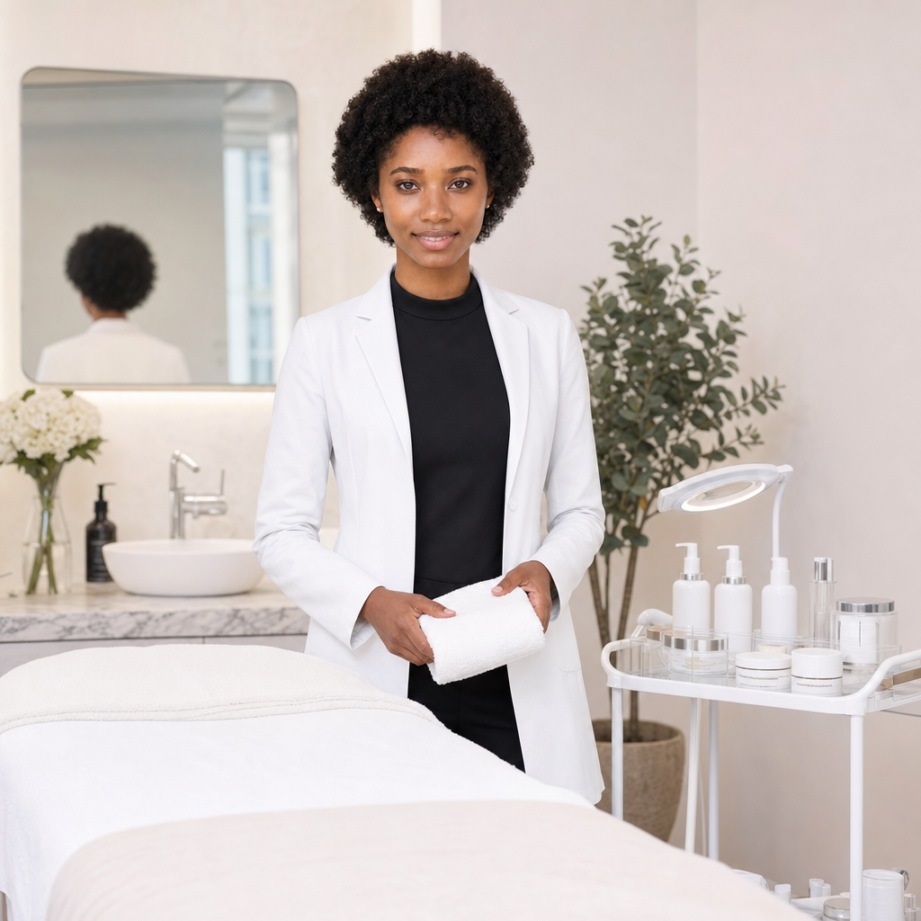 Facial suite prepared for Facial Cleansing & Cream
