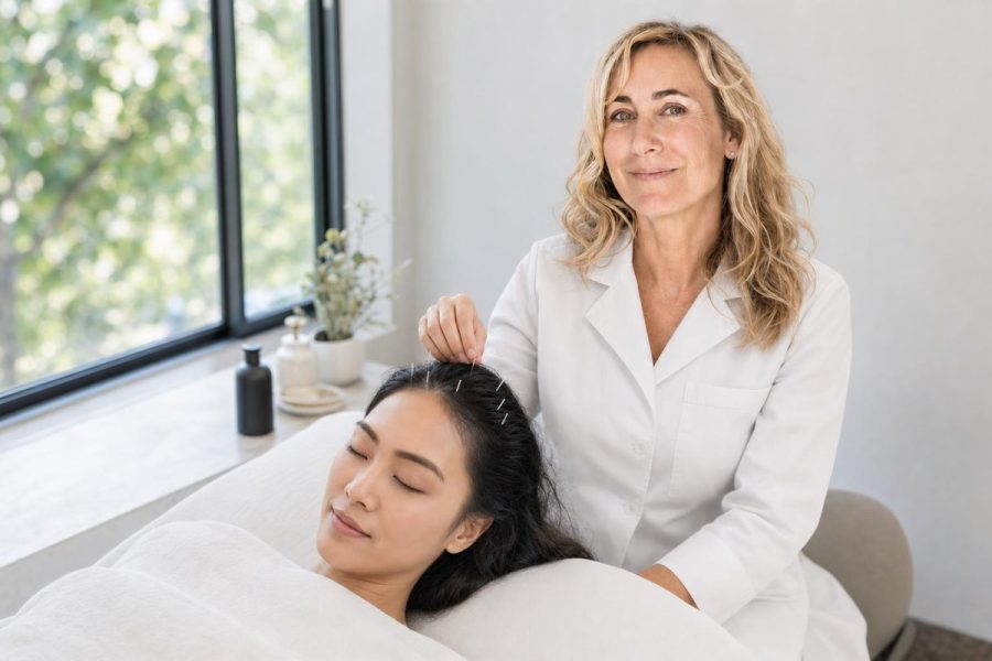 Scalp Acupuncture Wellness Session at K Wellness NYC