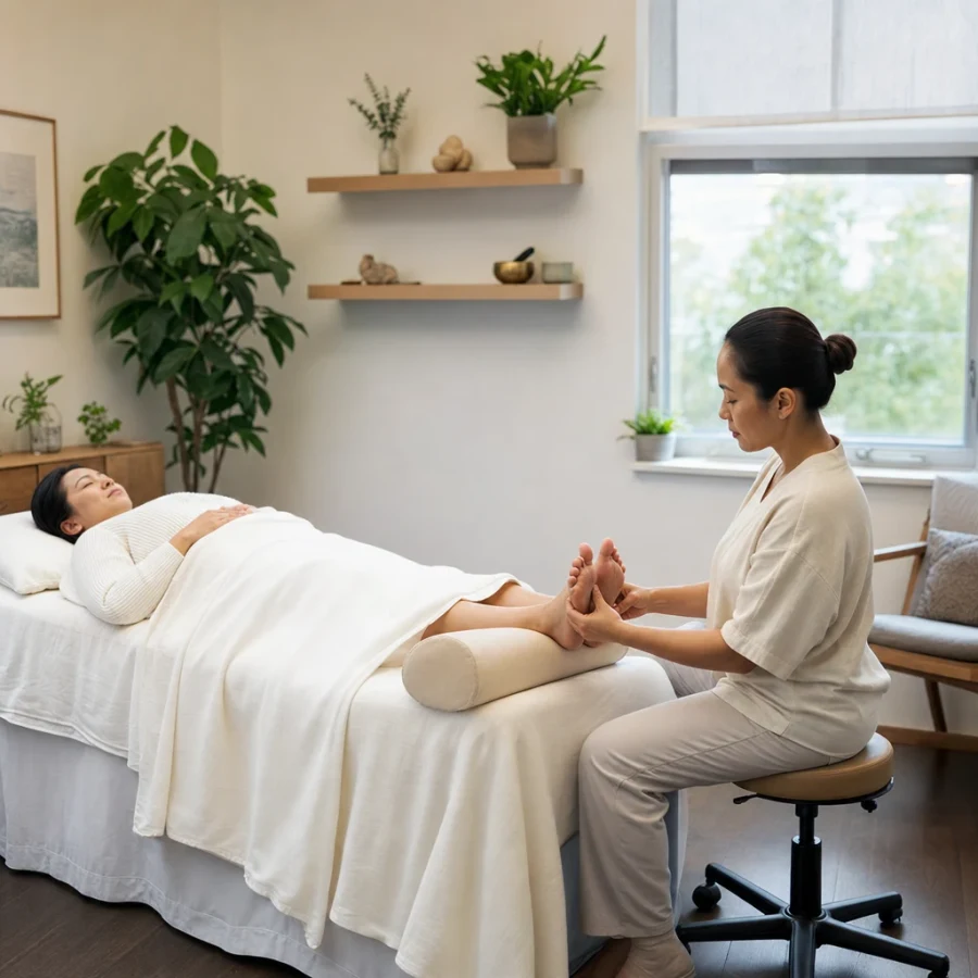 Circulation, Structural & Foot Balance treatment setting
