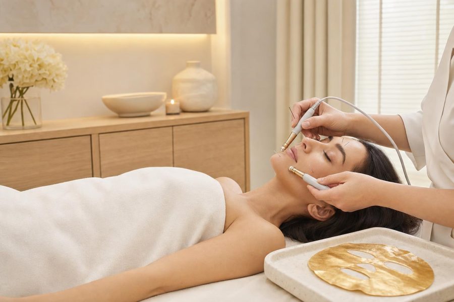 Acupuncture Facial with Microcurrent Lift Firm and OMAD Mask at K Wellness NYC