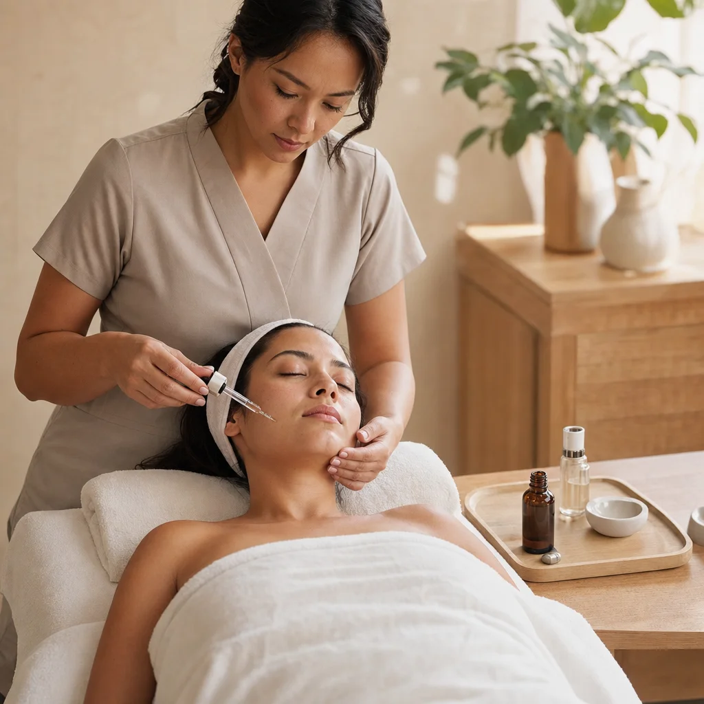 Anti-age serum step before sculpting work