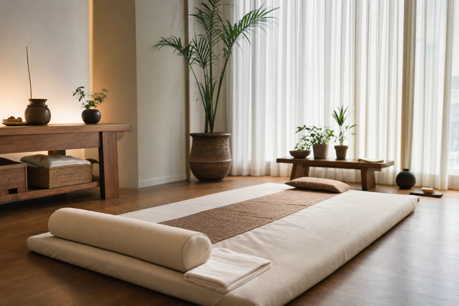 Studio prepared for Thai Massage