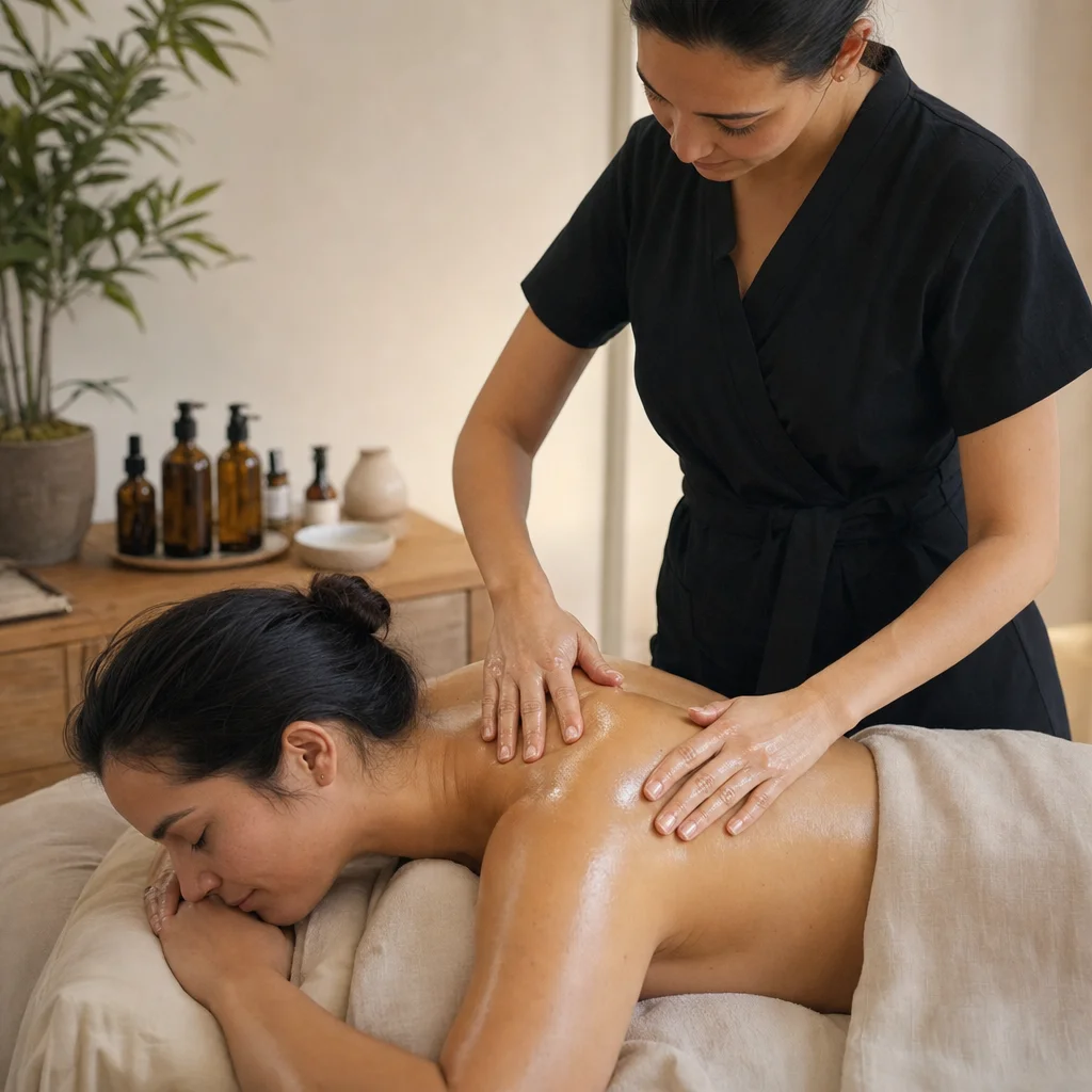 Whole-body aroma detox during Healing B Course