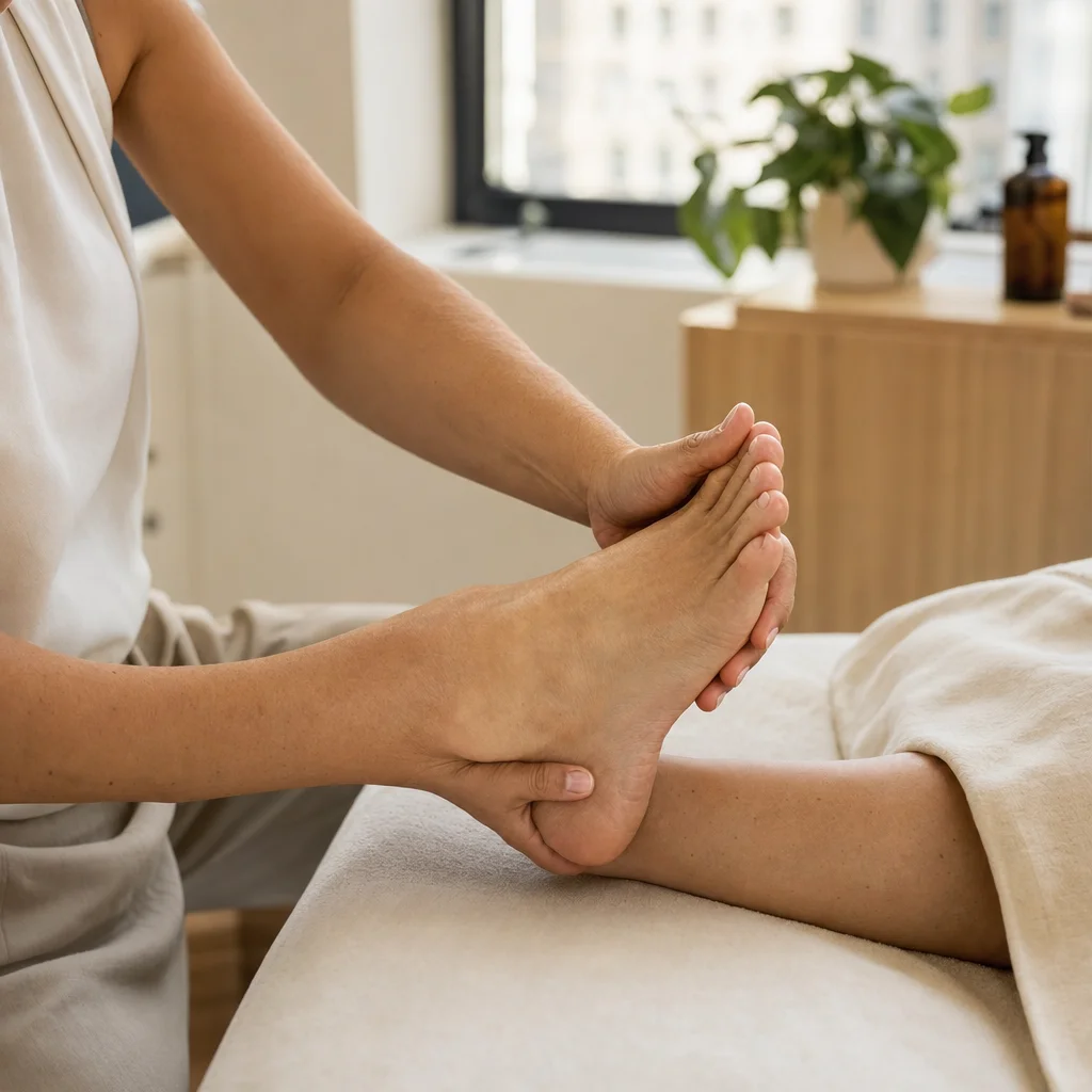 Arch support during foot alignment therapy