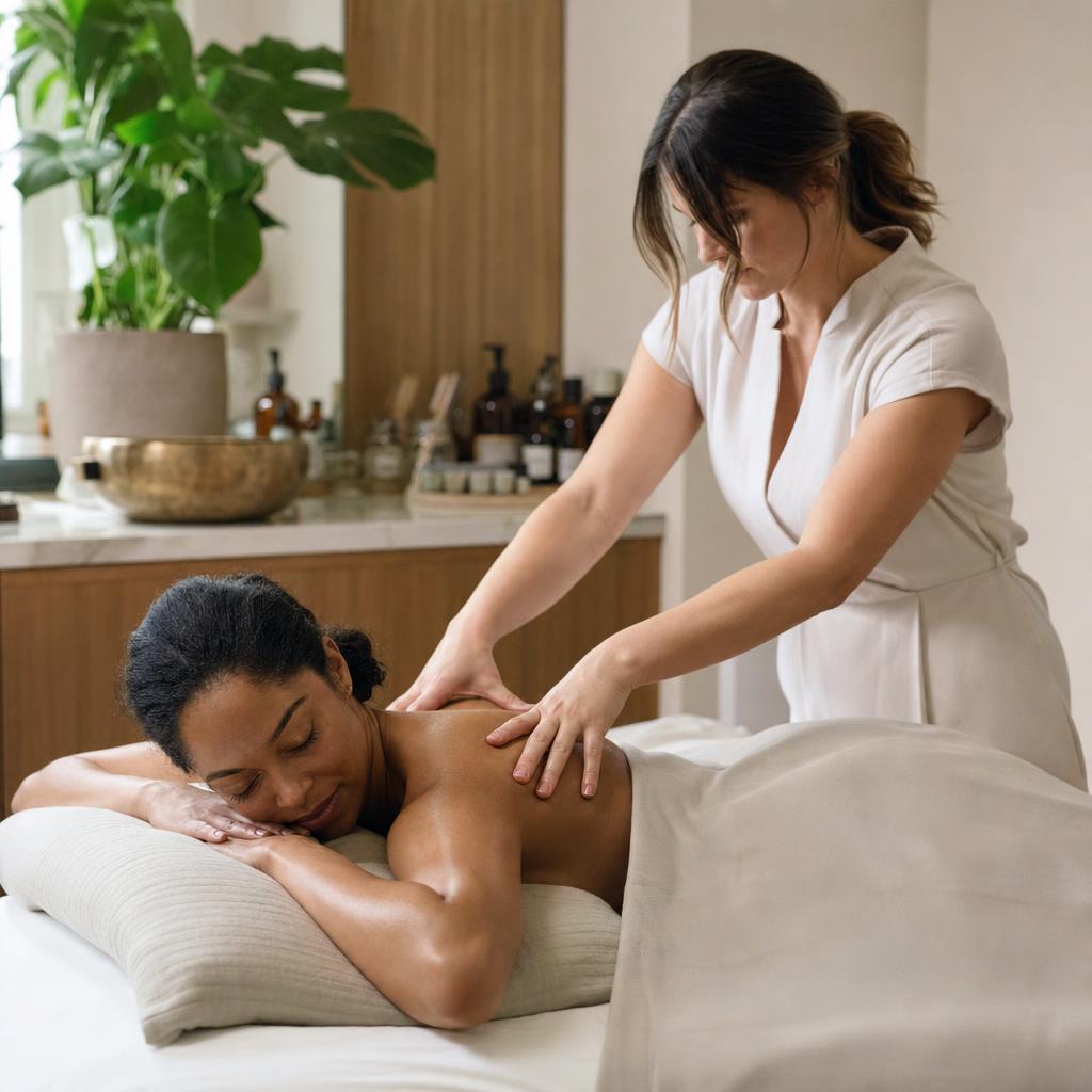 Client resting after Tongi circulation therapy