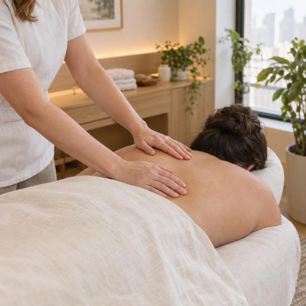 Focused hands-on care during chiropractic follow-up