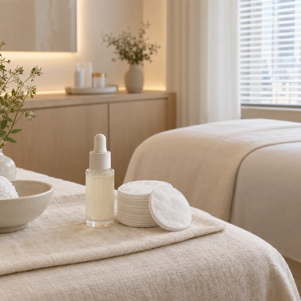 Soothing finish serum prepared after a glycolic peel