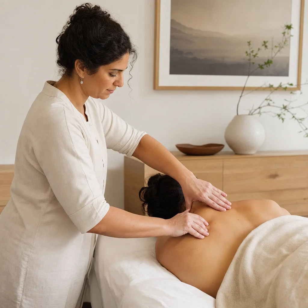 Hands-on soft-tissue support during physical therapy
