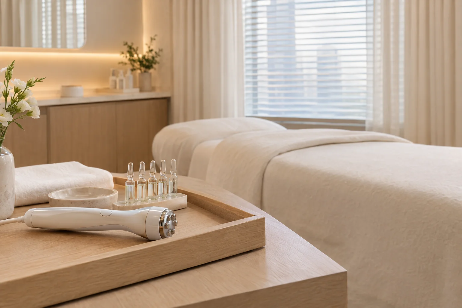 Cryo tool and peptides prepared for the facial