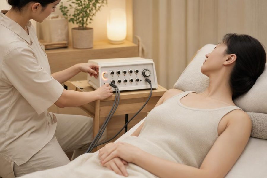 A relaxation session in the diet and weight wellness range. It does not show a body transformation.