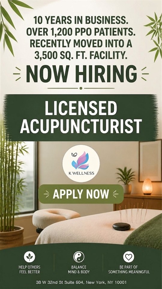 Licensed Acupuncturist (Full)