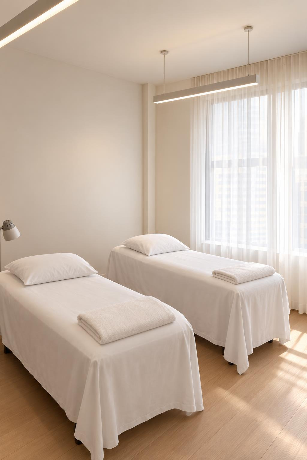 Dual-table treatment room